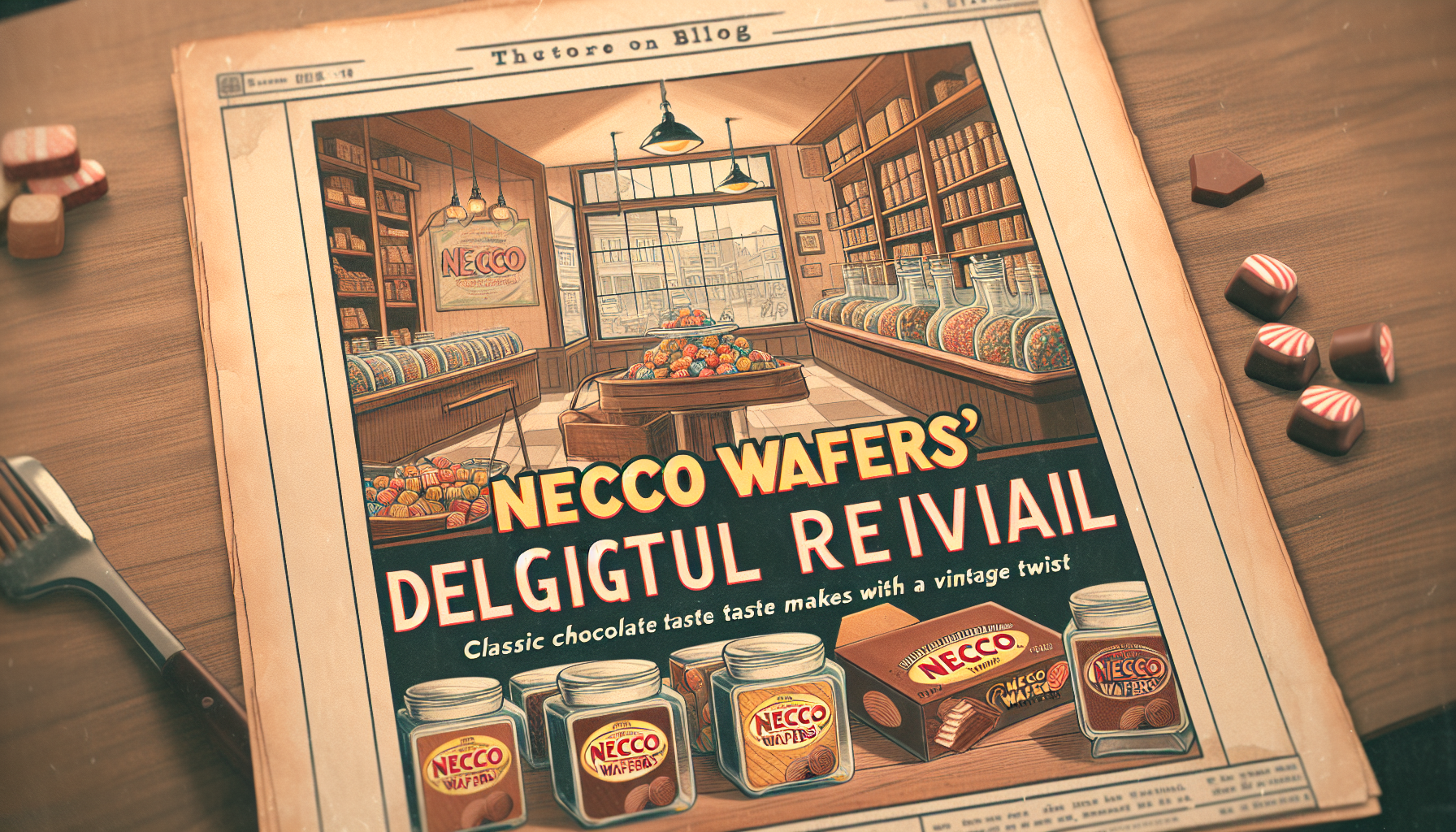 "Necco Wafers' Delightful Revival: Classic Chocolate Taste Makes a Comeback with a Vintage Twist"